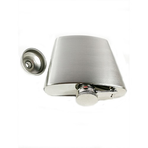 12 oz Stainless Steel Alcohol Pocket Flask Portable Whiskey Flask with Funnel