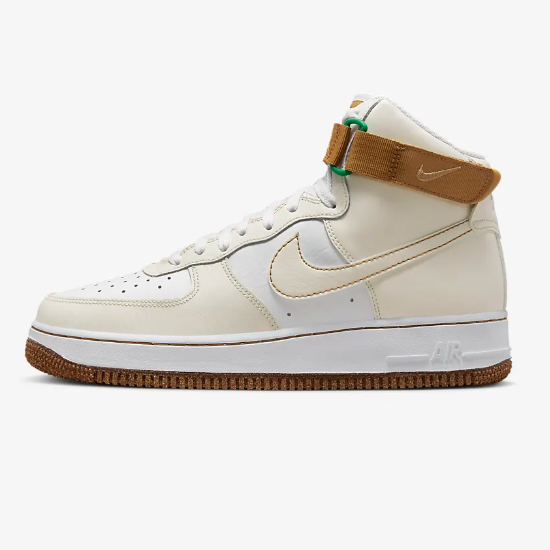 

Кроссовки Nike Air Force 1 High 07 LV8 EMB Elemental Gold (DX4980-001), Phantom / elemental gold, Nike Air Force 1 High '07 LV8 EMB