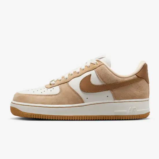 Pre-owned Nike Women's Air Force 1 Shoes 'flax' (dx1193-200) Expeditedship In Vachetta Tan