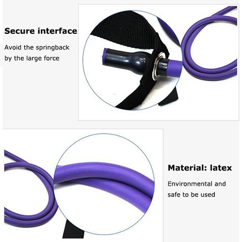 3.9ft Exercise Latex Resistance Band Fitness Stretch Training Home Workout 1pcs