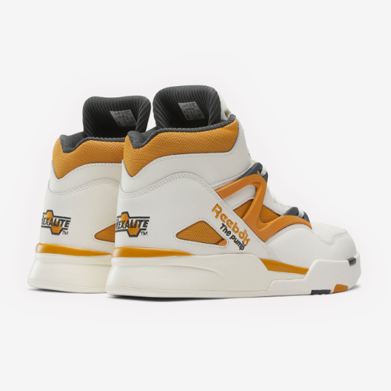 Pre-owned Reebok Pump Omni Zone 2 Basketball Shoes 'white/orange'- If4775 Expeditedship