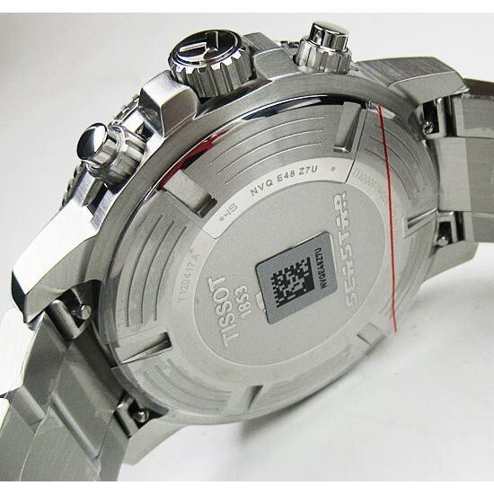 Pre-owned Tissot Seastar 1000 Chronograph T120.417.11.041.03 Men's Wristwatch
