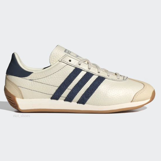 靴 adidas country og leather Adidas Women's Country OG Leather 'Off White/Night Indigo
