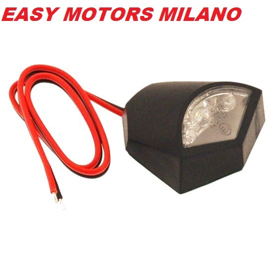 77204425 LumièRe Plaque D'Immatriculation Moto Led Approuvé Noir Universel Fox