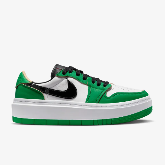 Pre-owned Jordan Nike Women's  1 Elevate Low Se Shoes 'lucky Green' (dq8394-301)