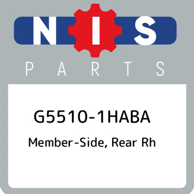G5510-1HABA Nissan Member-side, rear rh G55101HABA, New Genuine OEM Part