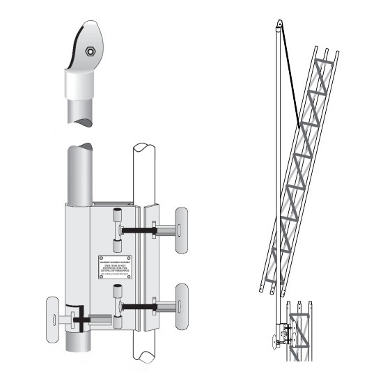 ROHN EF2545 Tower Erection Fixture System Gin Pole Assembly for 25G 45G Tower. Buy it now for 1327.65