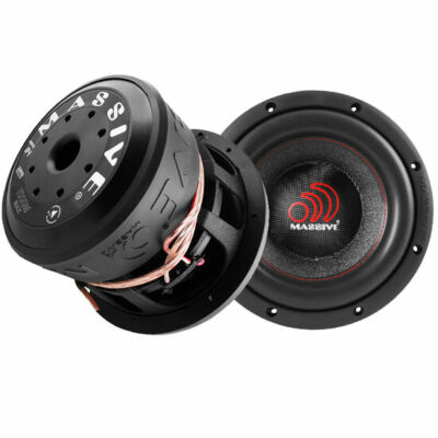 Massive Audio HIPPO84V2 8'' 500W RMS Dual 4 Ohm Car Audio Subwoofer