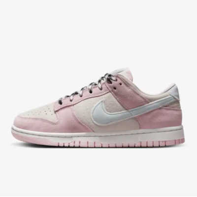 Pink suede top nike shoes