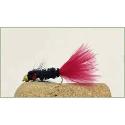 Montana Trout Flies,, 6 Pack Red Tailed Montanas, Size 10, Fishing Flies