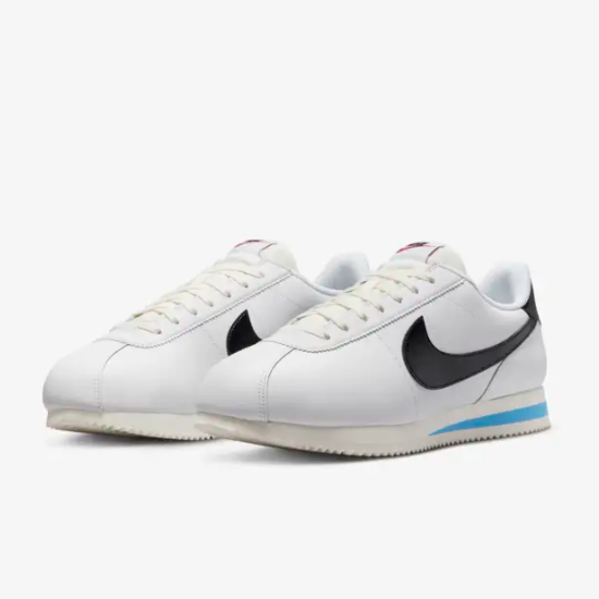靴 NIKE CORTEZ DM4044-100 NIKE Cortez DM4044 100 White and Blue Sneaker Casual Shoes