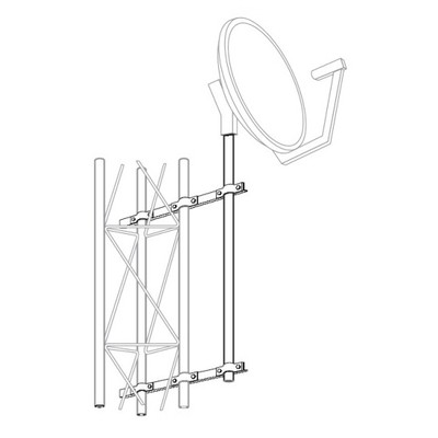 ROHN KY2068A15 Satellite Antenna Side Arm Mount 1.50