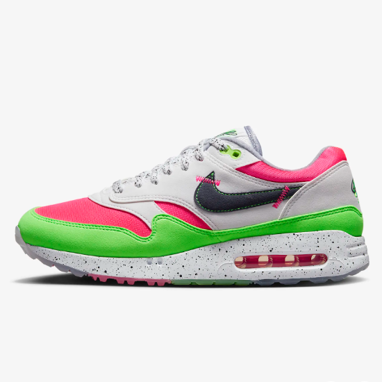 

Оригинальные кроссовки для гольфа Nike Air Max 1 86 «Арбуз» (DX8436-103) Expeditedship, White/green strike/pewter, Nike Air Max 1