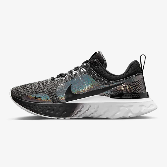 Женские кроссовки Nike React Infinity 3 PRM Black Zebra Iridescent (DZ3027-001)