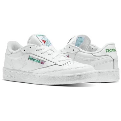 Reebok Club C 85 AR0456 White/Green Leather Casual Men Shoes