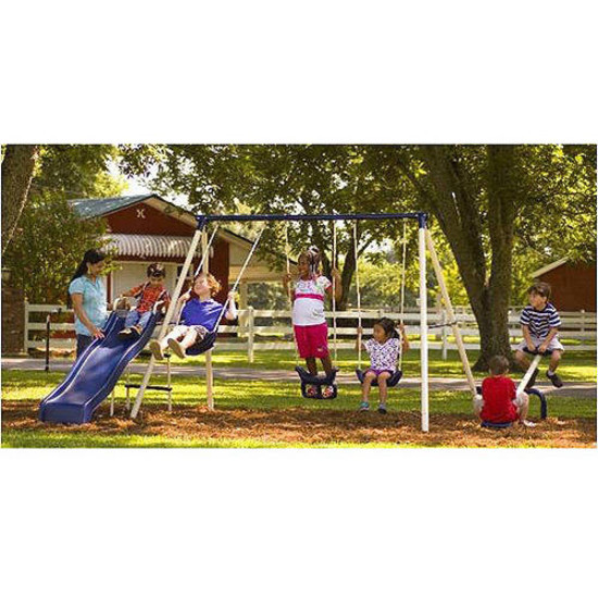 UPC 047672425656 product image for Flexible Flyer Triple Fun Ii Metal Swing Set | upcitemdb.com