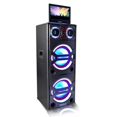 Pyle PKRK215 Bluetooth PA Loudspeaker Karaoke Entertainment Audio & Video System