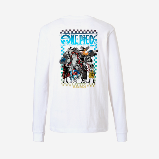 

Футболки с длинным рукавом с рисунком Vans X One Piece (VN00038BWHT) Expeditedship, Белый