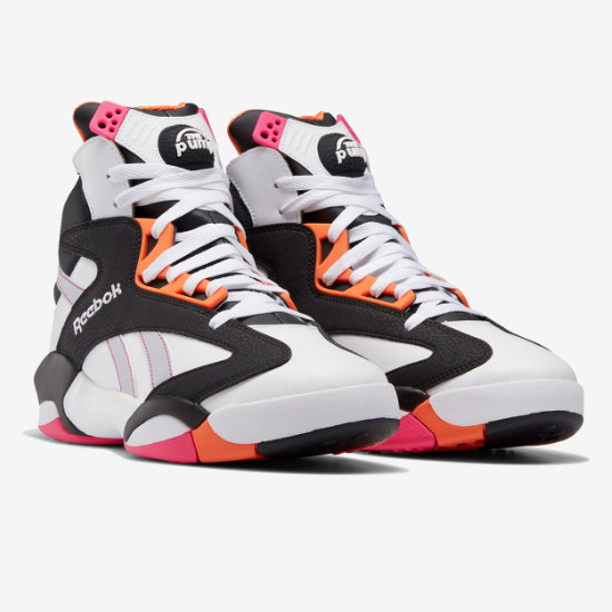 Pre-owned Reebok Shaq Attaq Basketball Shoes 'black/white/orange' - Hr0500 Expeditedship