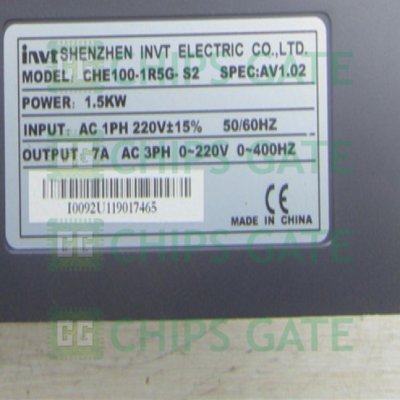 1PCS USED INVT CHE100-1R5G-S2 1.5KW 1PH 220V Tested in Good condition