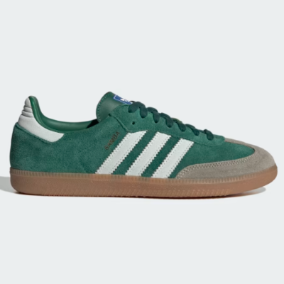 Adidas green cheap suede sneakers