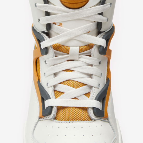 Pre-owned Reebok Pump Omni Zone 2 Basketball Shoes 'white/orange'- If4775 Expeditedship