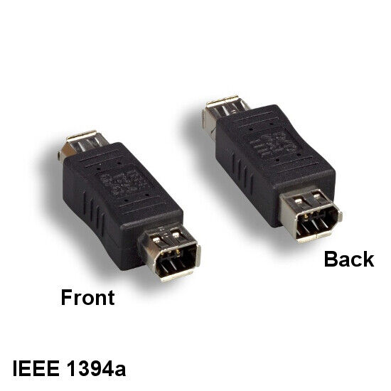 Kentek IEEE-1394A Firewire 400 6-Pin Female to 6-Pin Female Gender Changer PC DV