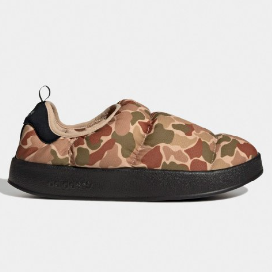 Adidas Puffylette Slip-On Shoes Brown / Camo - HP9076 Expeditedship