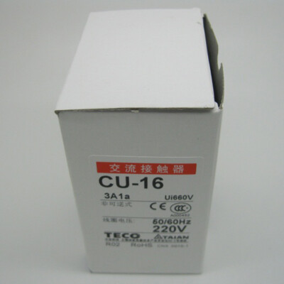CU-16 CU 16 220VAC TECO Contactor ship New