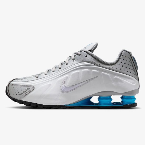【レア】NIKE SHOX R4 LIC SILVER 27cm Nike Shox R4 'White/Metallic Silver/Blue' (HQ1988-005