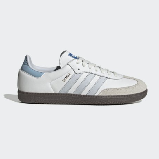 

Кожаные туфли Adidas Samba OG «Белый/Небесно-голубой» — ID2055 Expeditedship, Белый, adidas Samba