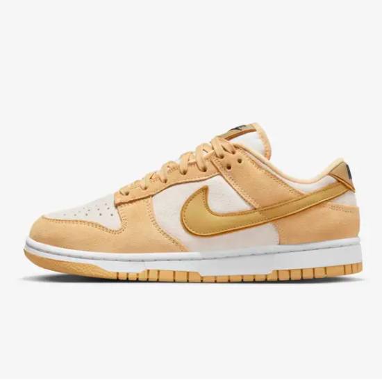 

Женские кроссовки Nike Dunk Low Shoes Gold Suede (DV7411-200) Expeditedship, Золотой, Nike Dunk Low