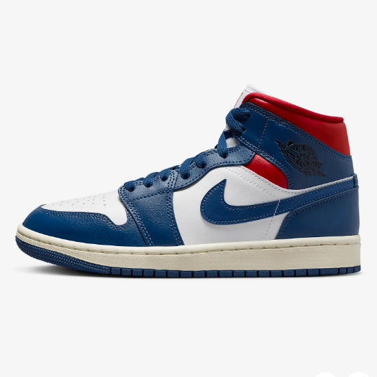 

Женские кроссовки Nike Jordan 1 Mid «French Blue/Red» (BQ6472-146) Expeditedship, French blue, Nike Jordan 1