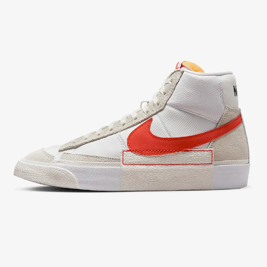 

Nike Blazer 77 Mid Pro Club Shoes Habanero Red (DQ7673-101) Expeditedship, Белый, Nike Blazer Mid 77 Remastered