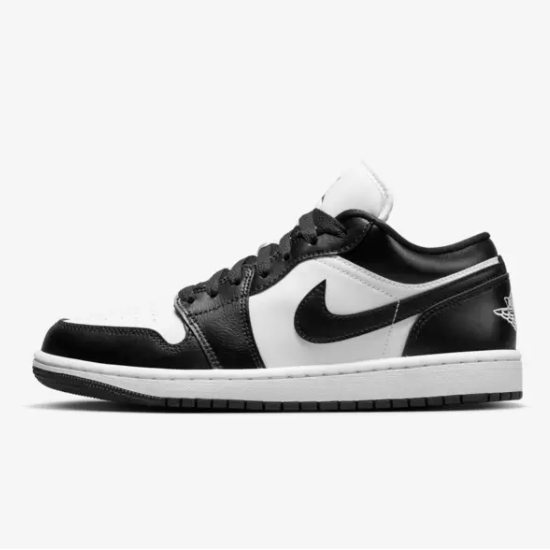 

Женские низкие кроссовки Nike Air Jordan 1 Black White Panda (DC0774-101), Nike Air Jordan 1