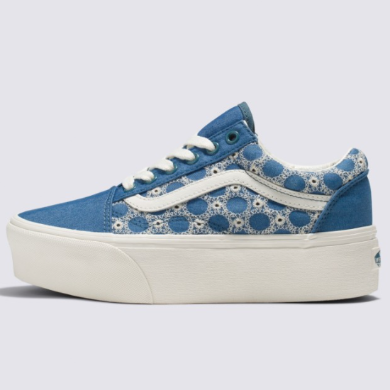 Туфли из пеноматериала Vans Denim Mix Old Skool, синий цвет — VN0A7Q5MBLU Expeditedship