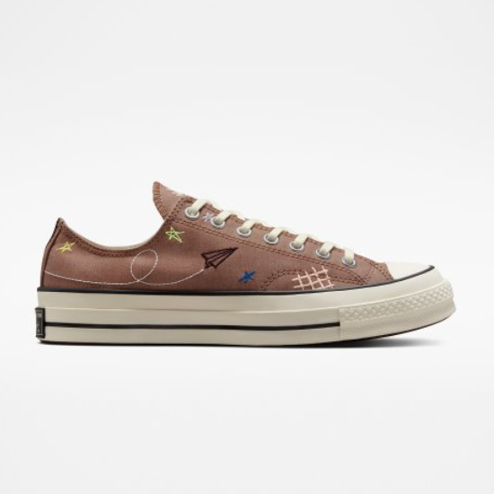 Converse Chuck 70 Embroidery Shoes Brown - A03665C Expeditedship