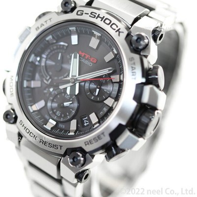 Pre-owned Casio G-shock Mtg-b3000d-1ajf Silver Bluetooth Solar Men's Watch With Box