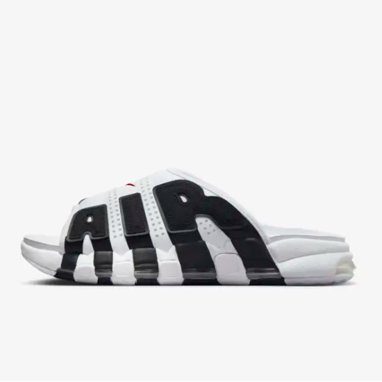 Женские шлепанцы Nike Air More Uptempo Slide Slippers White&Black (DX6405-200)