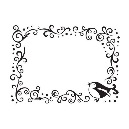 Darice Embossing-Prägeschablone bird 14,6x10,8cm