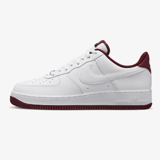 

Низкие кроссовки Nike Air Force 1 07 White/Dark Beetroot (DH7561-106) Expeditedship, Белый, Nike Air Force 1 Low