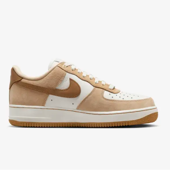 Pre-owned Nike Women's Air Force 1 Shoes 'flax' (dx1193-200) Expeditedship In Vachetta Tan