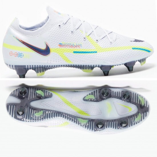 

Футбольные бутсы Nike Phantom GT2 Elite SG-Pro AC, серые, синие, зеленые, мужские 8, Серый, Nike Phantom GT Elite