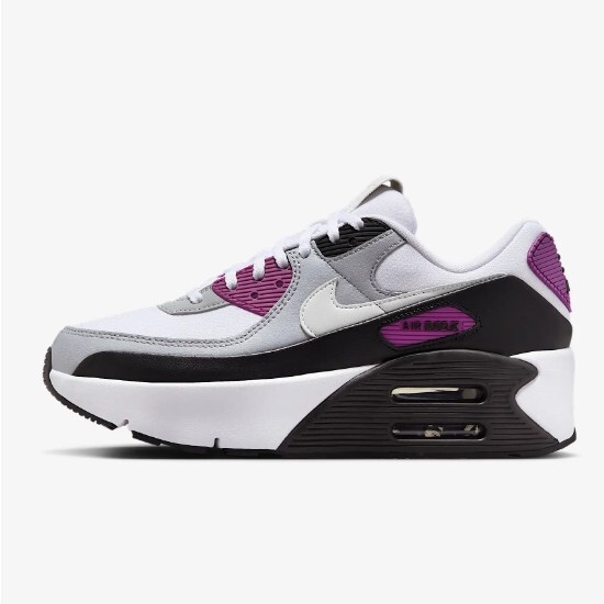 Nike Womens Air Max 90 LV8 Shoes White/Bold Berry (FD4328-109) Expeditedship