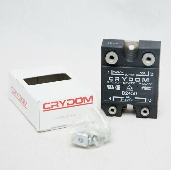 🔥Crydom Solid State Relay D2450. 3-32VDC, 50A. FREE SHIPPING