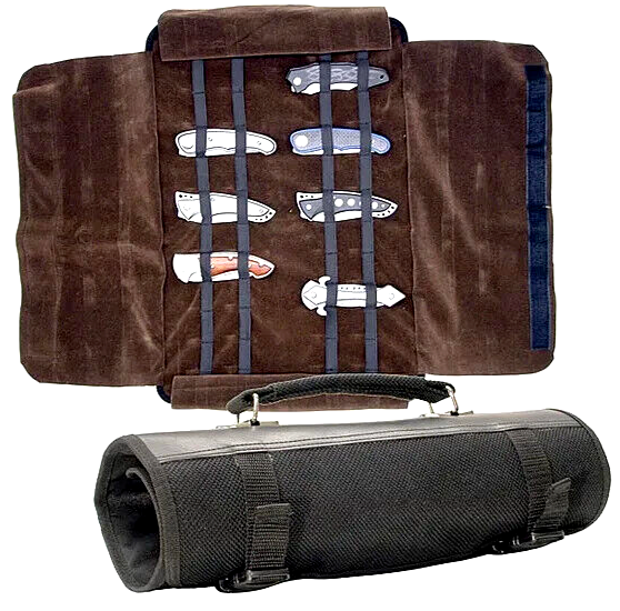 Roll Folding Black Carrying Case Holder Buckle Closure Handle