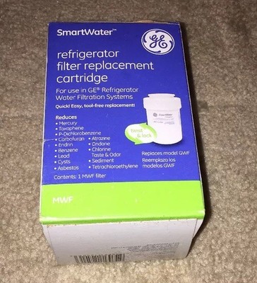 GE SmartWater MWF Refrigerator Water Filter Replacement Cartridge