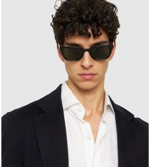 GUCCI GUCCI GG1539S 001 BLACK GREY UNISEX RECTANGLE SUNGLASSES GG 1539S