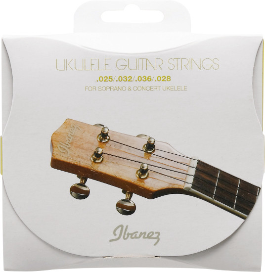Ibanez IUKS4 - Saiten für Sopran- oder Konzertukulele, Black Nylon