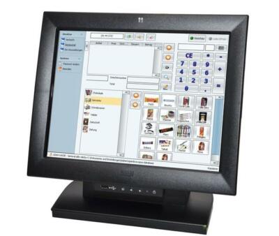 12 Zoll Touchscreen USB WINCOR POS Kassenmonitor / komplett / Windows 10/7 ready
